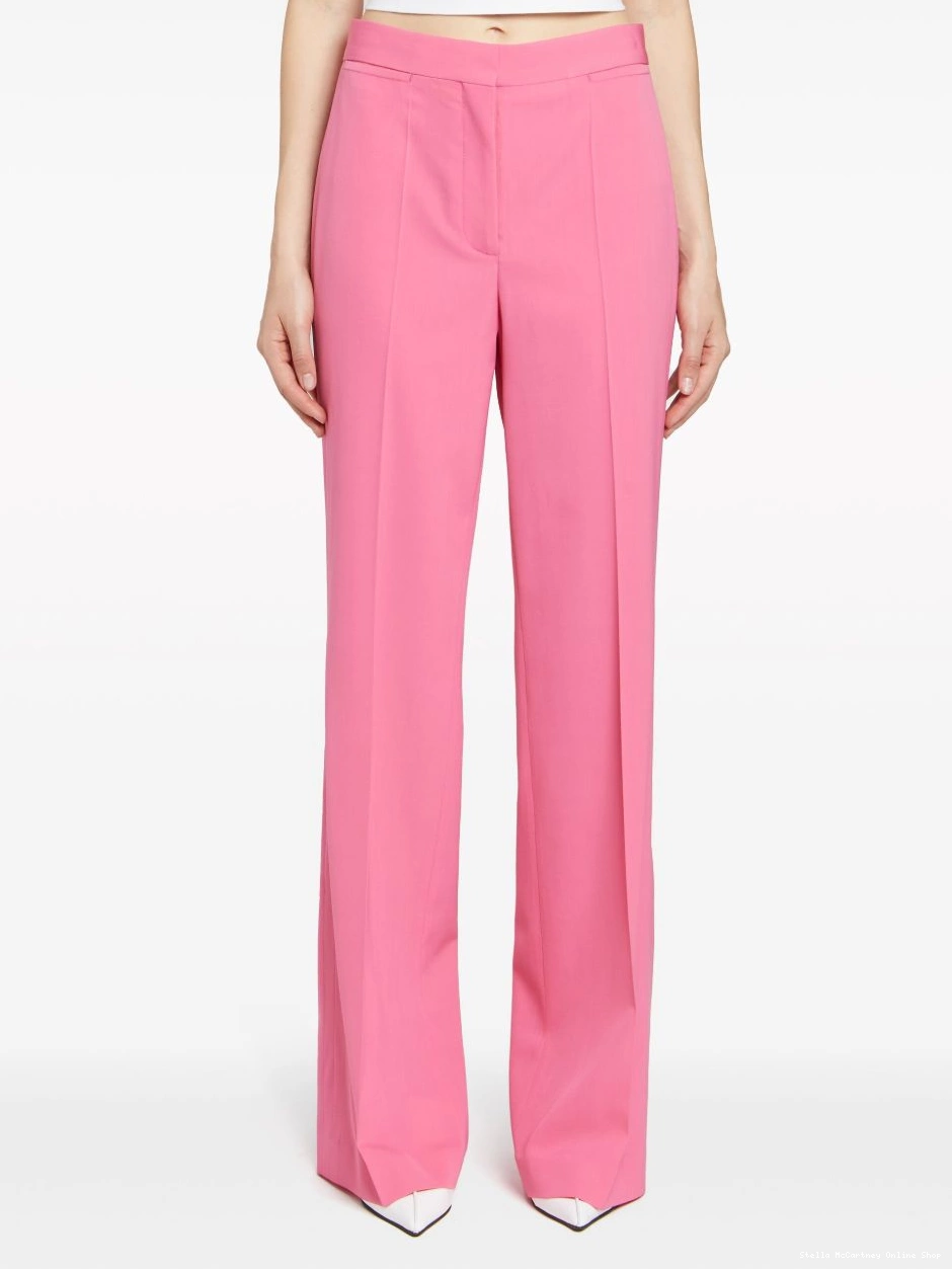 Affordable McCartney trousers Stella Women wool tailored straight-leg 0324